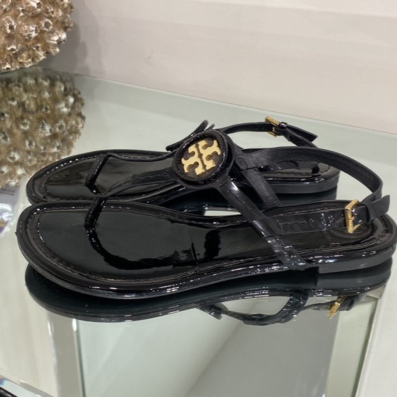 Tory Burch Dillan Sandal Black Size 6.5 - Picture 4 of 14